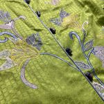 Indigo Moon lime green floral embroidered Shacket Photo 4