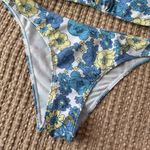 Women’s Bikini Set Size M‎ White & Blue Floral NWOT Size M Photo 2