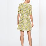 Mango New  MNG Ruched detail floral print mini dress, size small, size 4 Photo 9