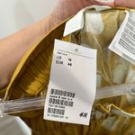 H&M Wide Leg Palazzo Pants Yellow Tropical Print Vacation Resort Wear Sz 14 NWT Photo 4