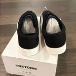 Tretorn New in Box Black Canvas  Sneakers with Red Plaid Accents Sz 7.5 Photo 7