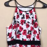 Loft  Women’s Floral Print Defined Waist Pleated Sleeve A-Line Dress Photo 1