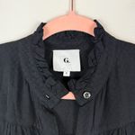 G. Label by GOOP Tizzie Midi Shirtdress Long Sleeve Black Buttob Up Size 8 Rare Photo 12