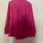 Gap  Fuchsia Linen Boyfriend Shirt Photo 1