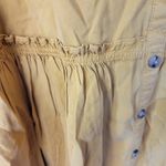 Maeve  Golden Mustard Yellow Tiered Marlie Mini Button Down Shirt Dress Size 0P Photo 3