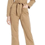 Good American The On Duty Belted Jumpsuit Khaki
with Pockets Sz 3/ sz 10-12 NWOT Photo 0