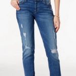 7 For All Mankind Josefina Skinny Boyfriend Distressed Jeans Photo 4