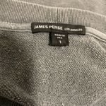 James Perse  Relaxed Crop Crew Sweatshirt Gray Size S Photo 5