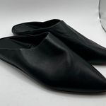 Vince NWOB  Black Leather Cayslip Flat Mules size 11M women slip on Photo 8