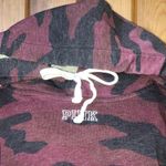 PINK - Victoria's Secret Victoria Secret Pink Bling Small Camo Hoodie Maroon Camo Sherpa hood sweatshirt Photo 3