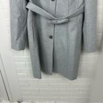 Banana Republic Italian Fabric Grey Fit And Flare Bow Coat Size M Photo 3