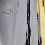 London Fog  Blue Trench Coat Overcoat Jacket Collared Large Photo 4