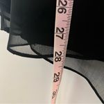 Adrianna Papell  Draped One Shoulder Tiered Chiffon Dress‎ Black Cocktail Size 14 Photo 5