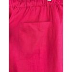 Women’s J.Crew Size Medium Hot Pink Linen Pants. Photo 5