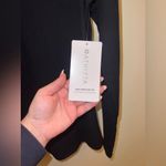 Athleta Wind Down Sleep Top Black Long Sleeve Ribbed NWT Large Photo 3