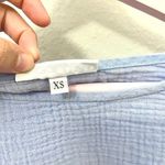 Bryn Walker  Periwinkle Blue Long Sleeve Elastic Botton Top Size XS Photo 3