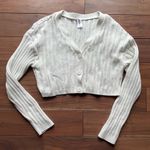 Abound  Long Sleeve Ribbed V-Neck Cropped Knit Top Size XL Photo 1