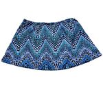 Longitude SKIRT ONLY  Swim Coverup Skirt Blue Geometric Dot Size Small Beachwear Photo 1