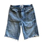 Paige Jax Knee Women Short Raw Hem Pockets Jeans SZ 25 Photo 0