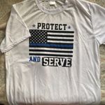Police T Shirt White Size L Photo 0