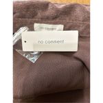 No Comment  Ribbed Button Up Long Sleeves Top Brown Juniors medium Photo 4