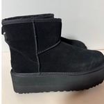 UGG  Women's Classic Mini Platform Black Suede Boots size 9 (New) Photo 4
