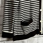Lands' End Lands’End Cardigan Women 100% Cotton Strips Sweater Size L Photo 5