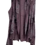 Kaktus Sweater Vest Womens XL Purple Acrylic Knit Abstract Print Cowl Neck Photo 0