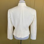 Antonio Melani women 12 two piece fully lined stripe jacket and skirt suit set white Photo 6