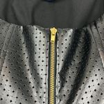 Free People Cross My heart Vegan Leather  XS Diamond Perforated Detail Photo 4