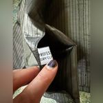 Vintage Cassidy silk pinstripe cropped button bolero jacket, size
6 Black Photo 12