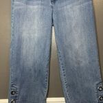 Standards & Practices Jeans Womens 32 Light Blue Cropped Raw Hem Side Snap Size undefined Photo 0