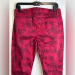 Mudd Vintage Y2K Rose Floral Grunge Red Casual Skinny Jeans Size 11 Juniors Photo 3