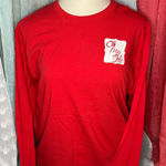 Source Unknown  Red Holiday Long Sleeve Tee Photo 0