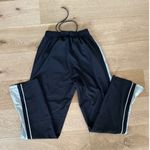 Noli  - Track Pants with Side Stripes & Split Hem in Black & Gray Photo 3