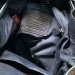 Coach Mickey Drawstring NavyBlue Pebbled Leather Bucket Convertible Shoulder Bag Photo 9