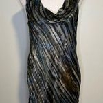 W By Worth gray watercolor silk cowlneck top size 6 Photo 1