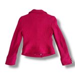 American Vintage Y2K Forever 21 Red Military Jacket Small Wool Blend Cropped Blazer Gold Buttons Photo 5