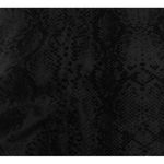 David Lerner New The Classic Black Embossed Snake Print Leggings Size L Photo 8