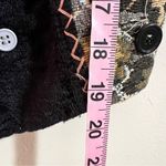 Vintage tangibles PATCHWORK vest western boho crochet tapestry women SIZE SMALL Black Photo 6