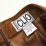 Vintage Deadstock Genuine Suede Skirt in Brown | 29” Size M Photo 6