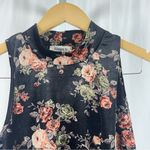 Ginger G Small Velvet Floral High Neck Diamond Open Back Formal Mini Dress Photo 2