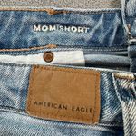 American Eagle  Mom Jean Denim Shorts 18 Distressed Blue Light Wash Faded High Ri Photo 5