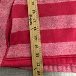 Avalanche  Striped Fleece Hoodie Pink Thumb Holes Zip Pocket Women’s Small Photo 6