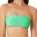 California Waves Bandeau Bikini Bathing Suit Top XL Swim Pad Cup Metallic Mint Photo 2