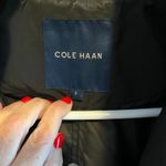 Cole Haan  Womens Black Hooded Water Resistant Trench Coat Size S Photo 6