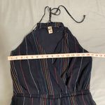 Anthropologie Dolan Blue Striped Halter Crop Pant One Piece Jumpsuit XS Photo 3
