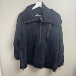 Free People Movement Venture Pullover Oversized Zip Sweatshirt Black Size XS Photo 2