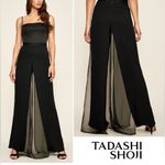 Tadashi Shoji  Black Wide Leg Jumpsuit Photo 1