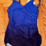 Lands' End  NWT Swimsuit SlenderSuit Skirted One-Piece Size 12 Photo 1